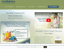 Tablet Screenshot of fertiledetox.com